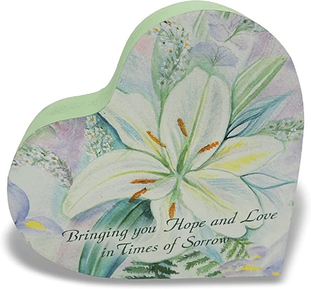 CA Gift  Tabletop Heart Block - Cardinal