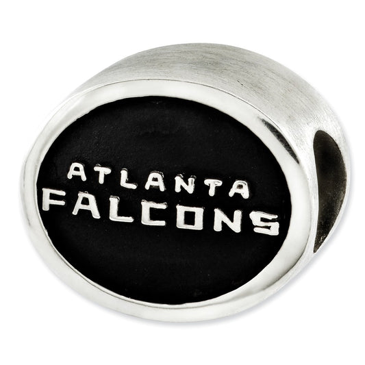 Sterling Silver Enameled LogoArt Atlanta Falcons NFL Bead