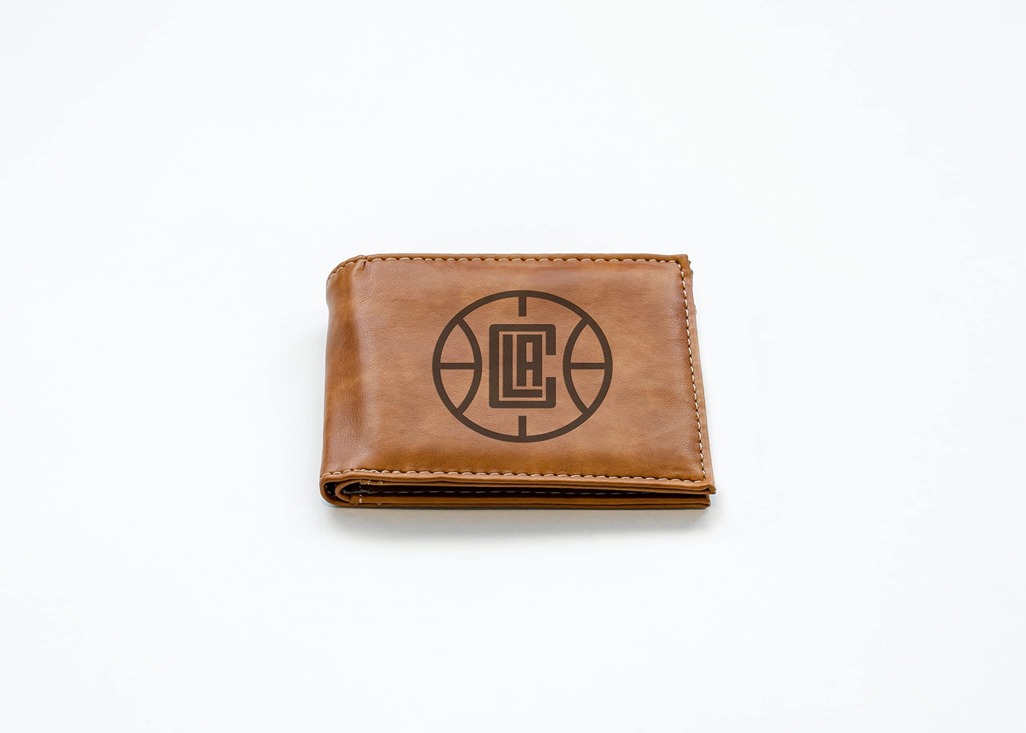 Rico Los Angeles Clippers Brown Laser Engraved Billfold