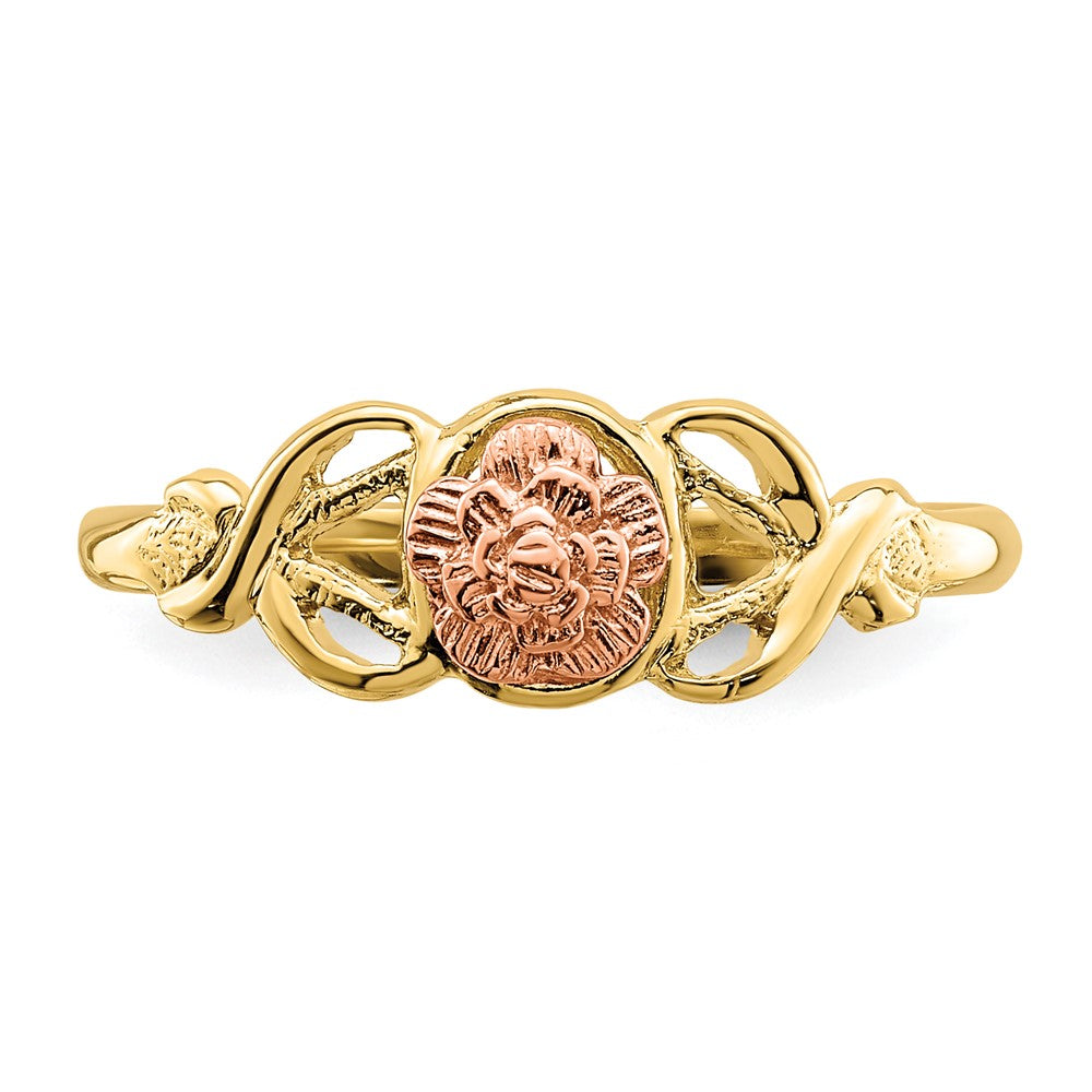 14K Two-Tone Polished Ring Size 7