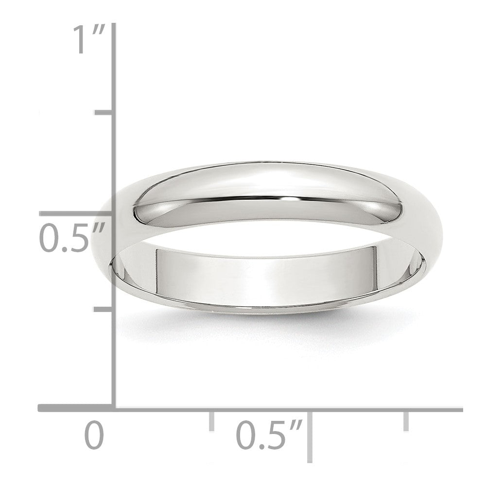 Sterling Silver 4mm Half Round Size 12 Band