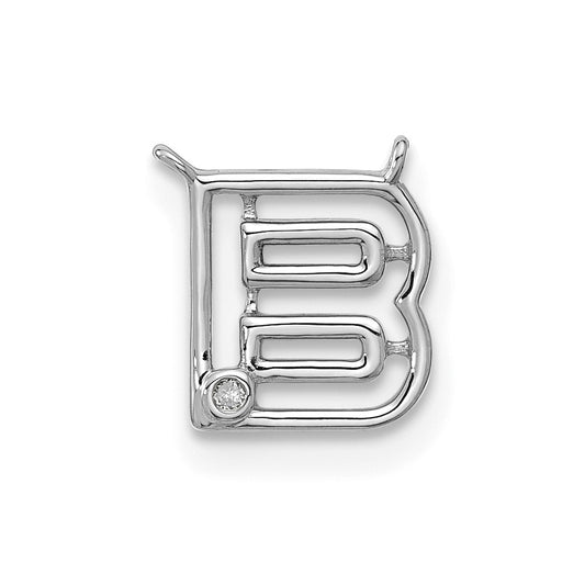 Stella & Dot 10kw Diamond Initial B Charm Element
