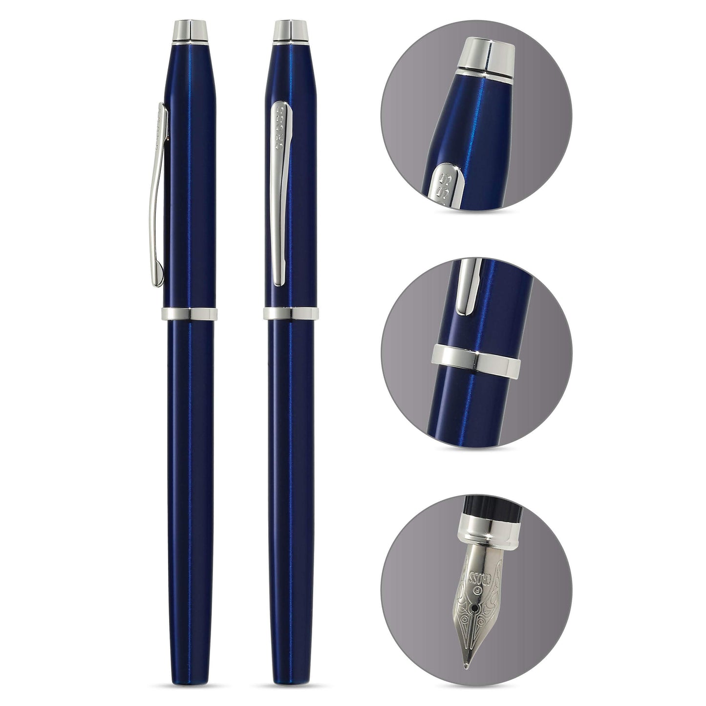 Cross Century II Translucent Blue Medium Point Fountain Pen