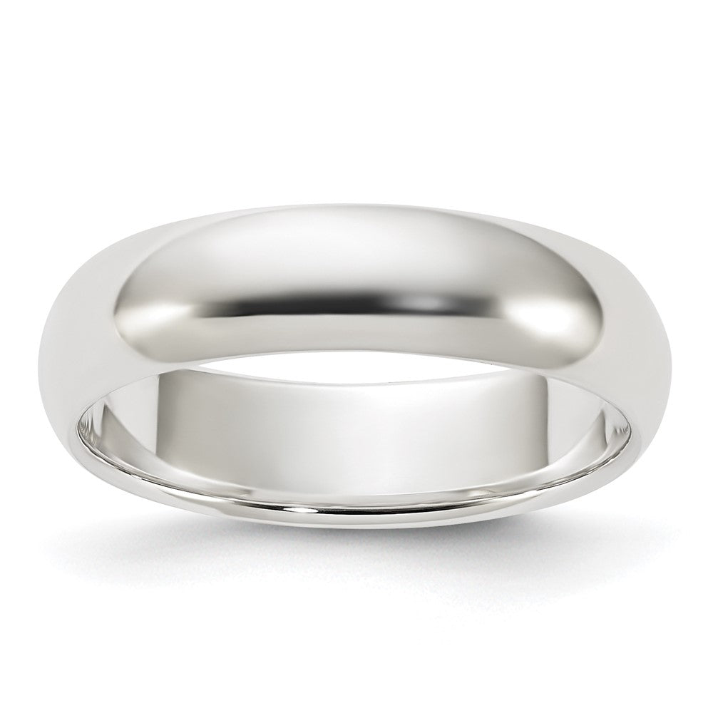 Sterling Silver 5mm Half Round Size 13 Band