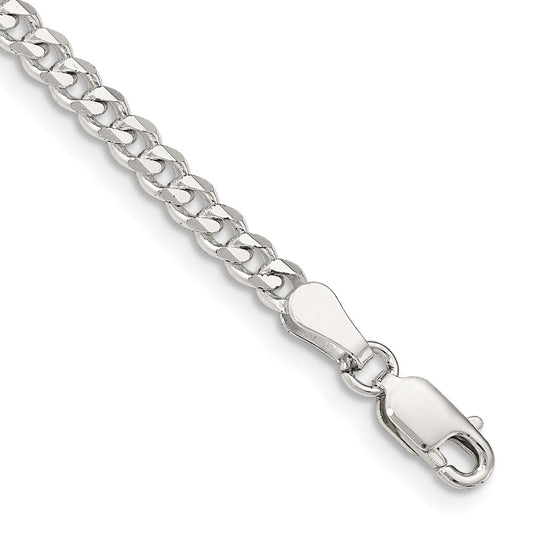 Sterling Silver 3.5mm Curb Chain 8 inches