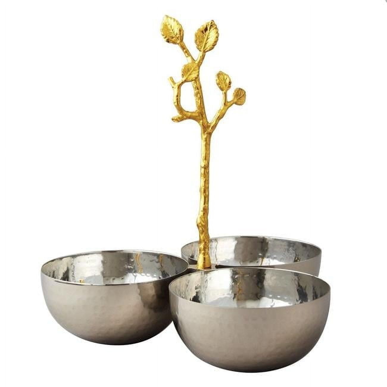 Elegance Heim Concept Golden Vine Hammered Triple Bowl