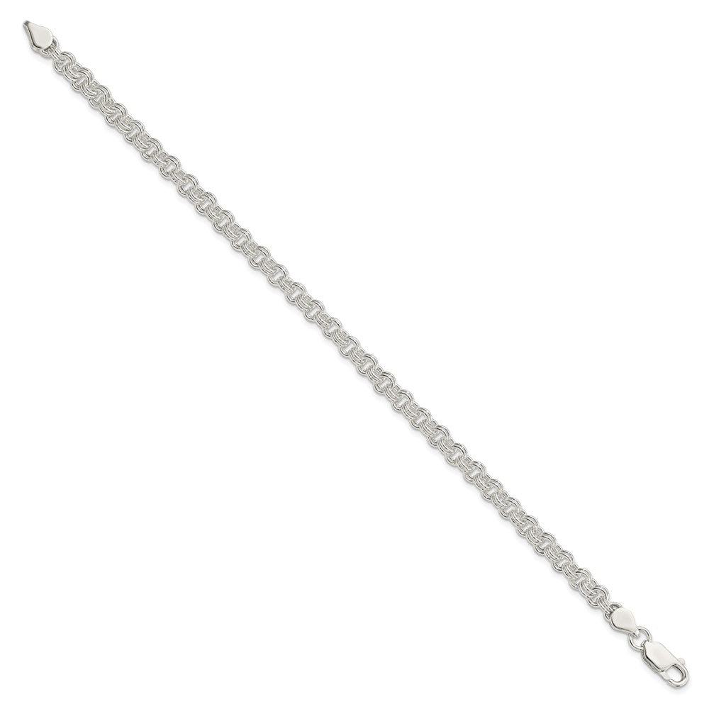 Sterling Silver 4.8mm Fancy Link Bracelet 7.5 inches