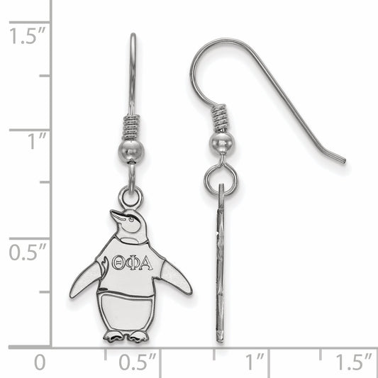 Sterling Silver Official Licensed Greek Sororities Theta Phi Alpha (???) Medium Dangle Earrings