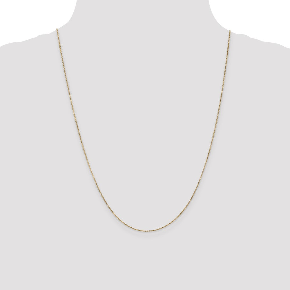 14K .9mm Round Cable Chain