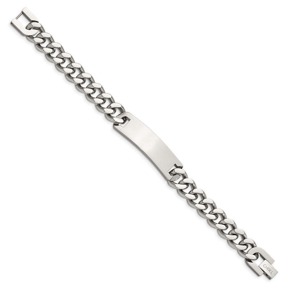 Stainless Steel Polished 7.75in ID Bracelet 8 inches