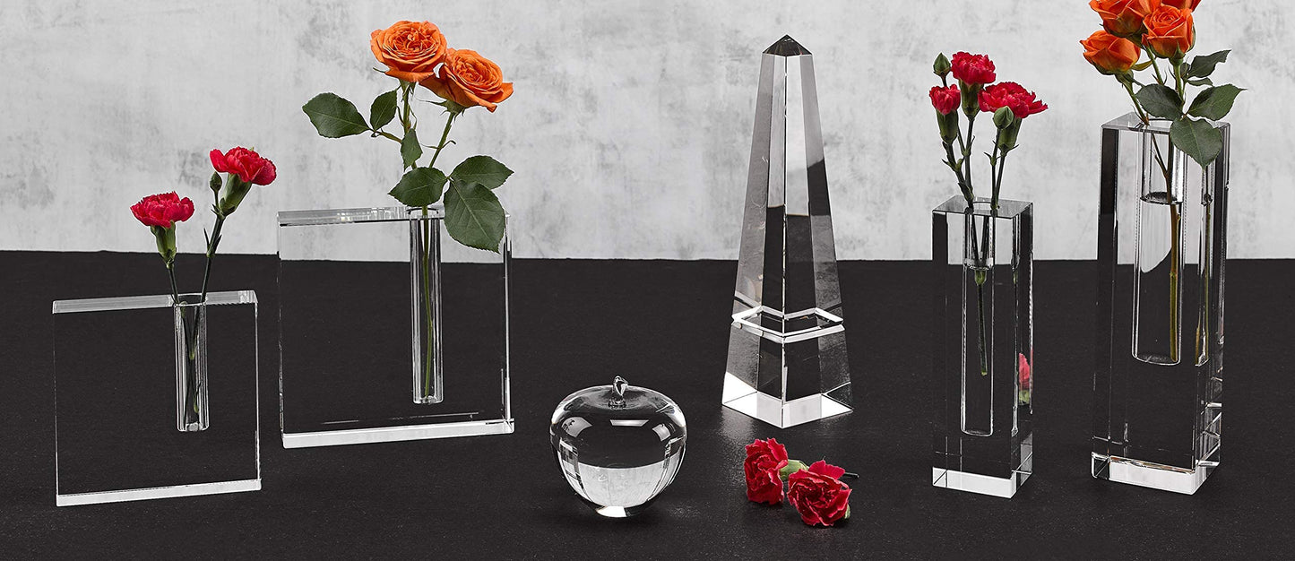 Badash Donovan 7.25" Optical Crystal Bud Vase