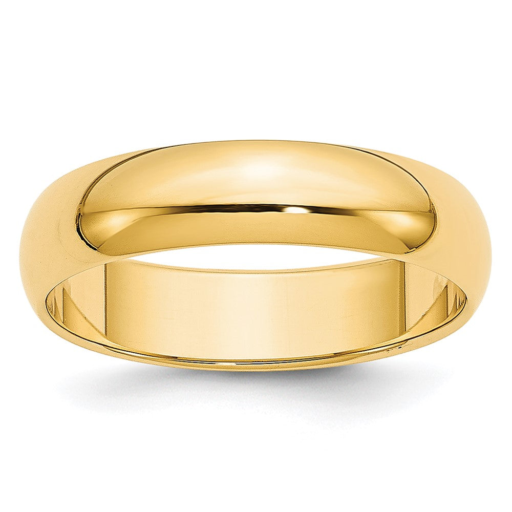 14KY 4.5mm LTW Half Round Band Size 10