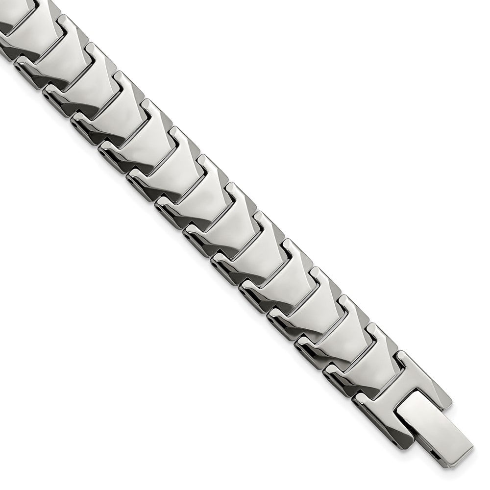 Tungsten Polished 9in Bracelet 9 inches