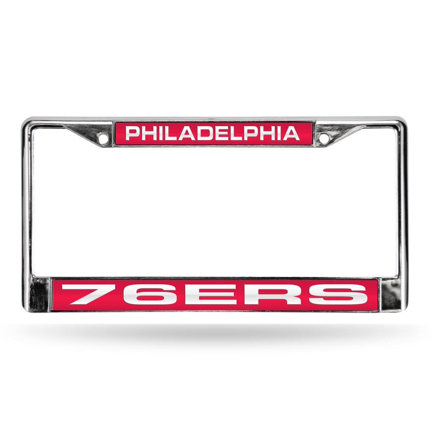 Philadelphia Basketball 76er's Chrome Metal Laser Cut License Plate Frame