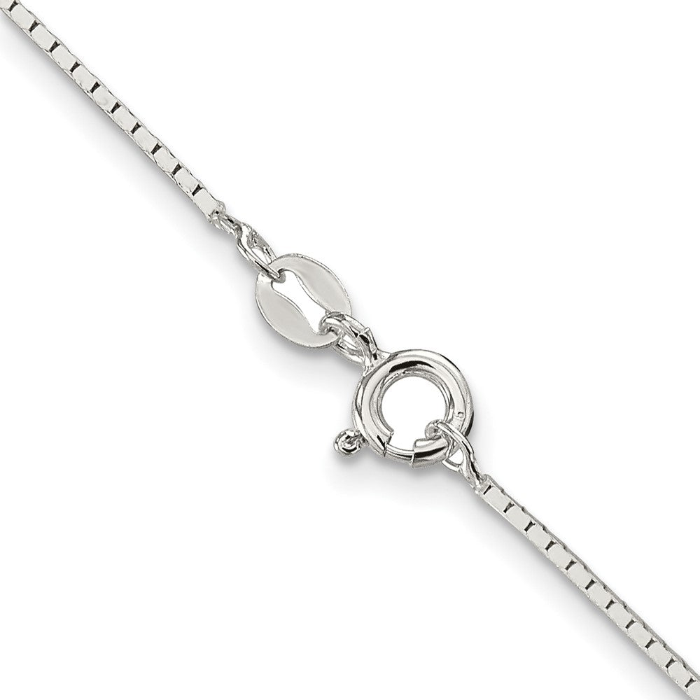 Sterling Silver 1mm Mirror Box Chain 24 Inches