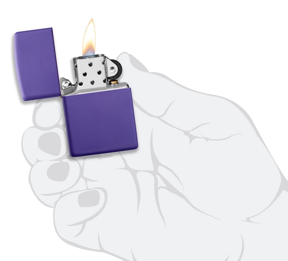 Zippo Purple Matte Pocket Lighter
