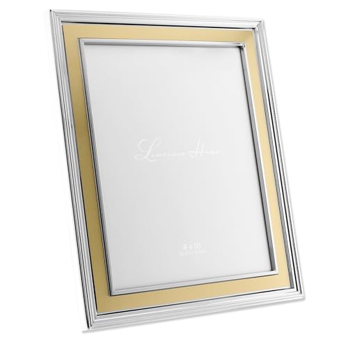 Lawrence Frames Verona Collection 8" x 10" Metal Gold Picture Frame 840280
