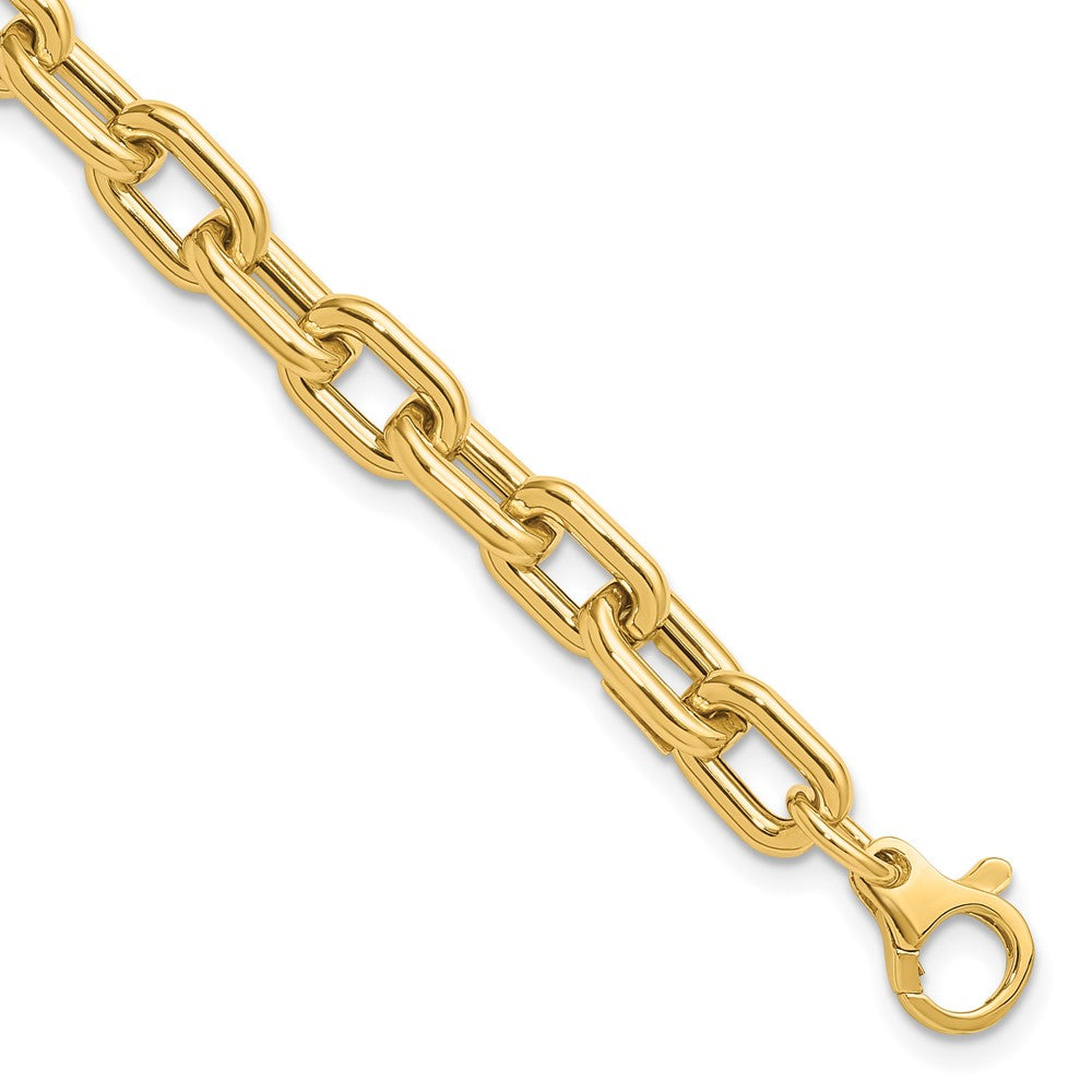 14K Polished Fancy Link Bracelet 7.5  inches
