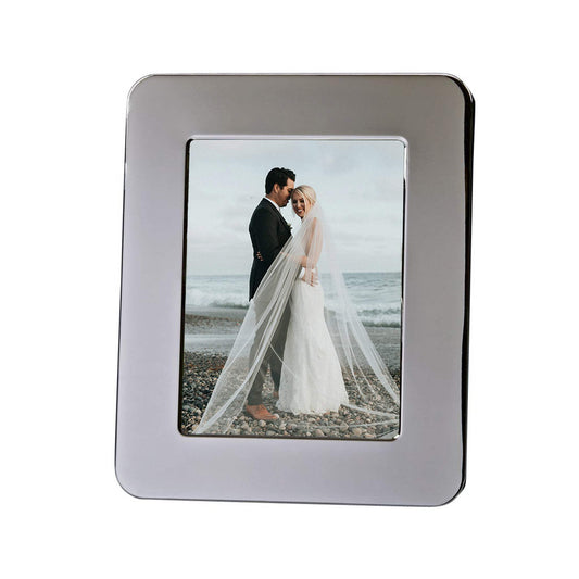 Creative Gifts International  Nickel Plated Radius Photo Frame - Silver - 8 x 10 in.