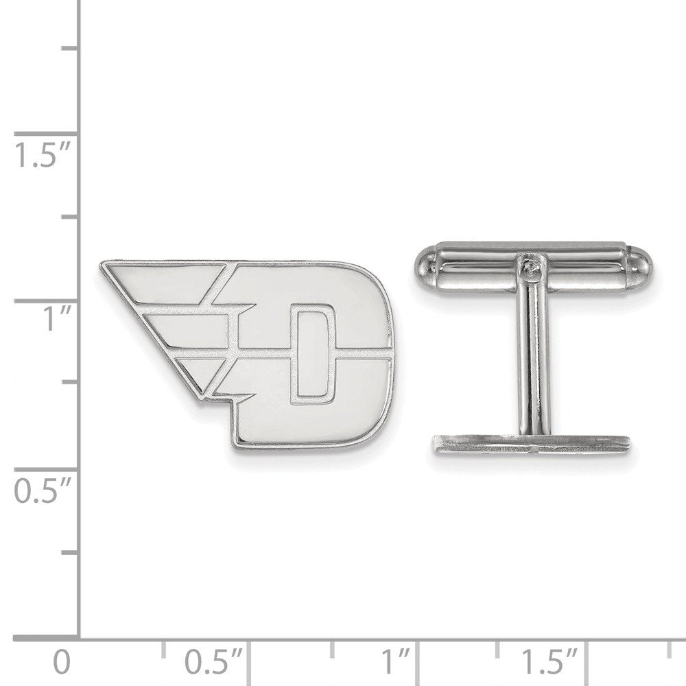 Sterling Silver Official Licensed Collegiate University of Dayton (UD) Cuff Link