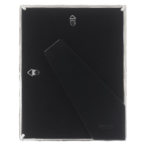 Lawrence Frames 710180 Silver Metal Bamboo 8x10 Matted for 5x7 Picture Frame