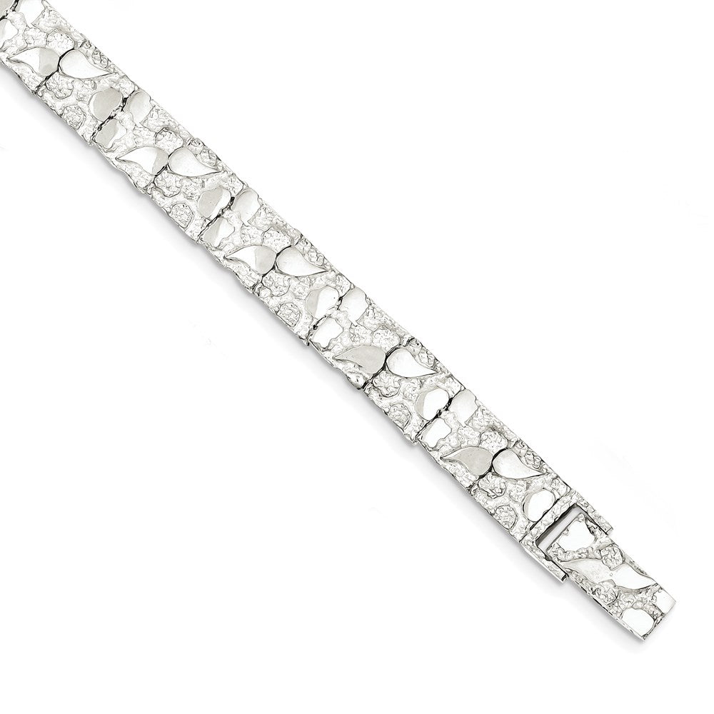 Sterling Silver 9mm Nugget Bracelet 7 inches