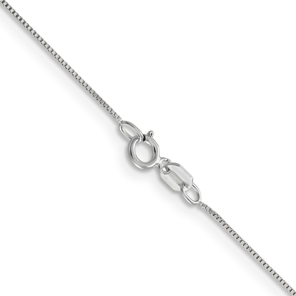10k White Gold .5mm Box Chain JCP Laser Weld