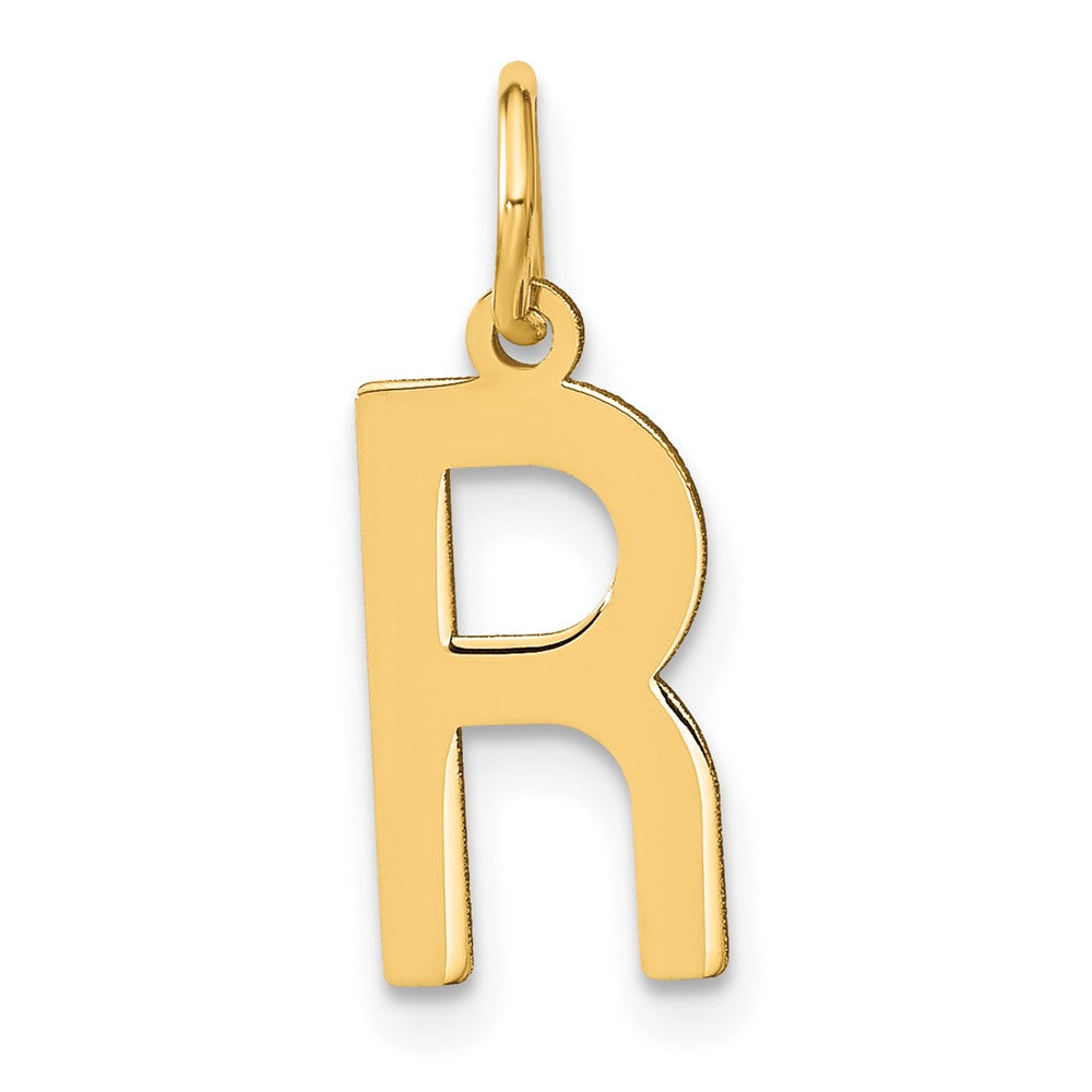 Sterling Silver Gold-plated Letter R Initial Pendant
