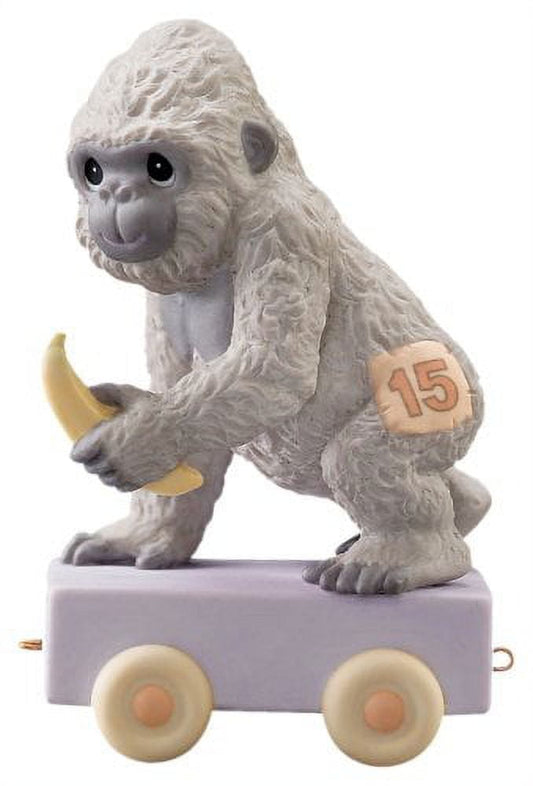 Precious Moments It's Your Birthday Go Bananas Age Fifteen Gorilla Porcelain Figurine QGP716