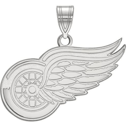 LogoArt NHL Detroit Red Wings Sterling Silver Large Pendant