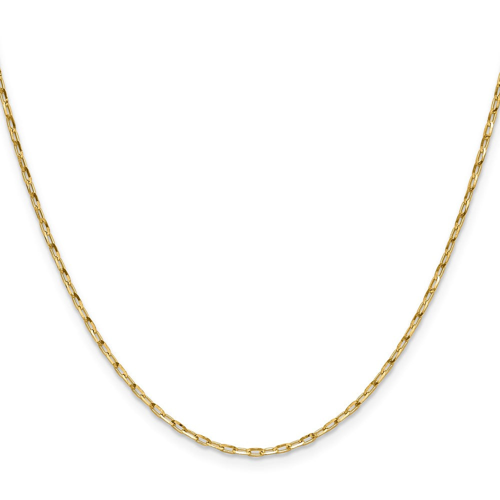 14K 1.75mm D/C Open Long Link Cable Chain