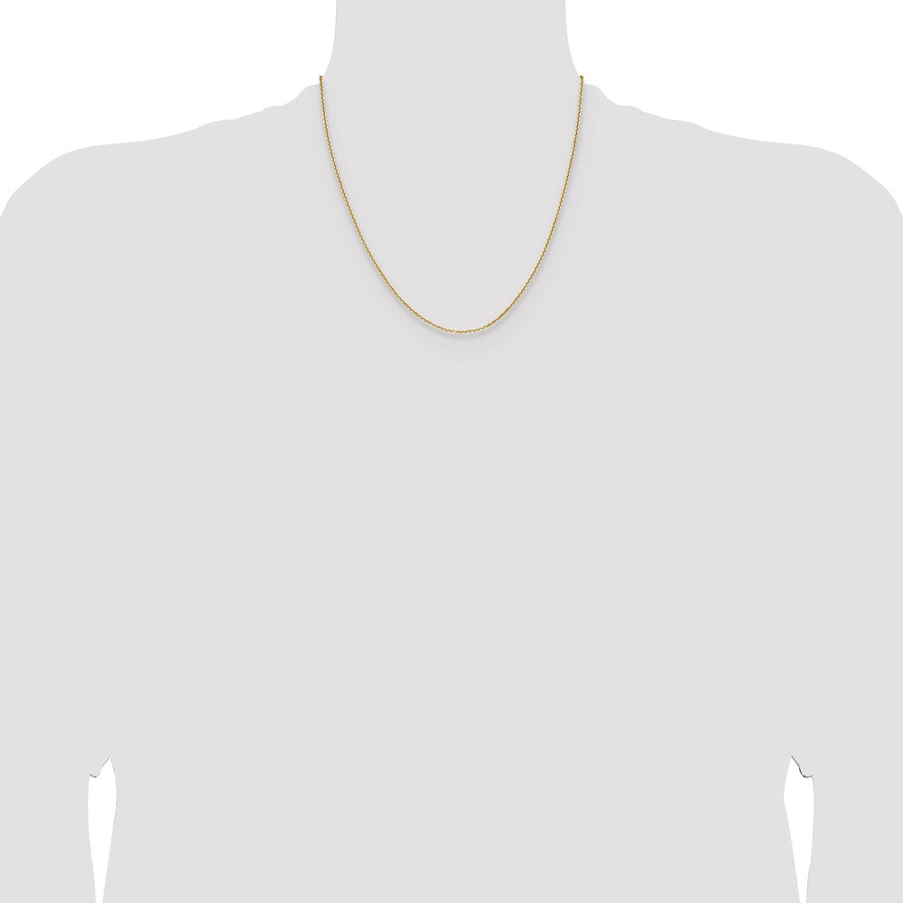 14K 1.45mm D/C Round Cable Chain