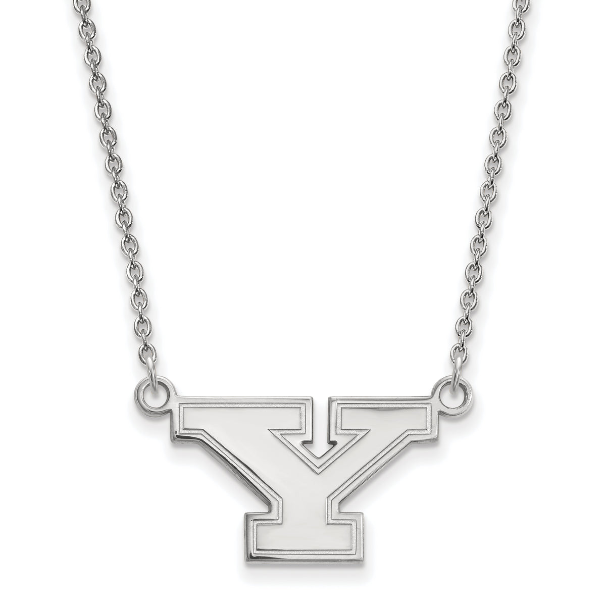 LogoArt Sterling Silver Youngstown State University Small Pendant Necklace
