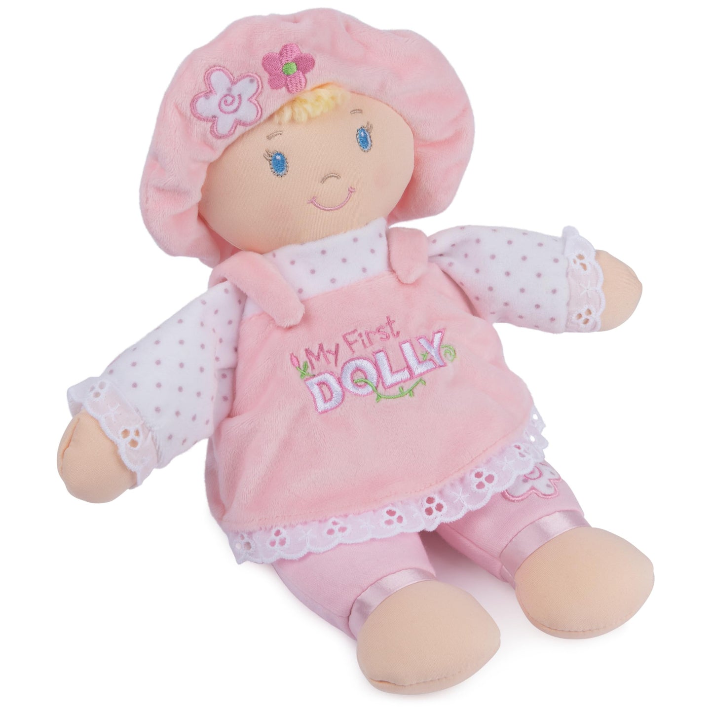 GUND Baby My First Dolly, Plush Doll for Babies and Toddlers, Pink/White, 13