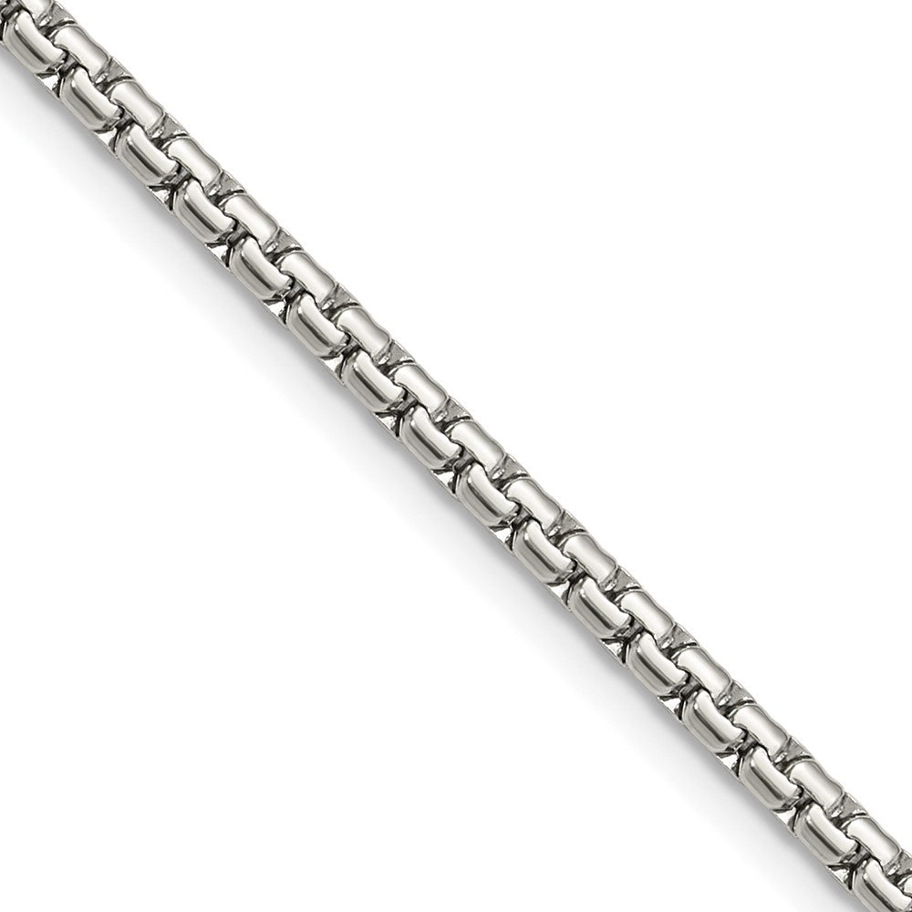 Stainless Steel Polished 3mm 20in Flat Box Chain