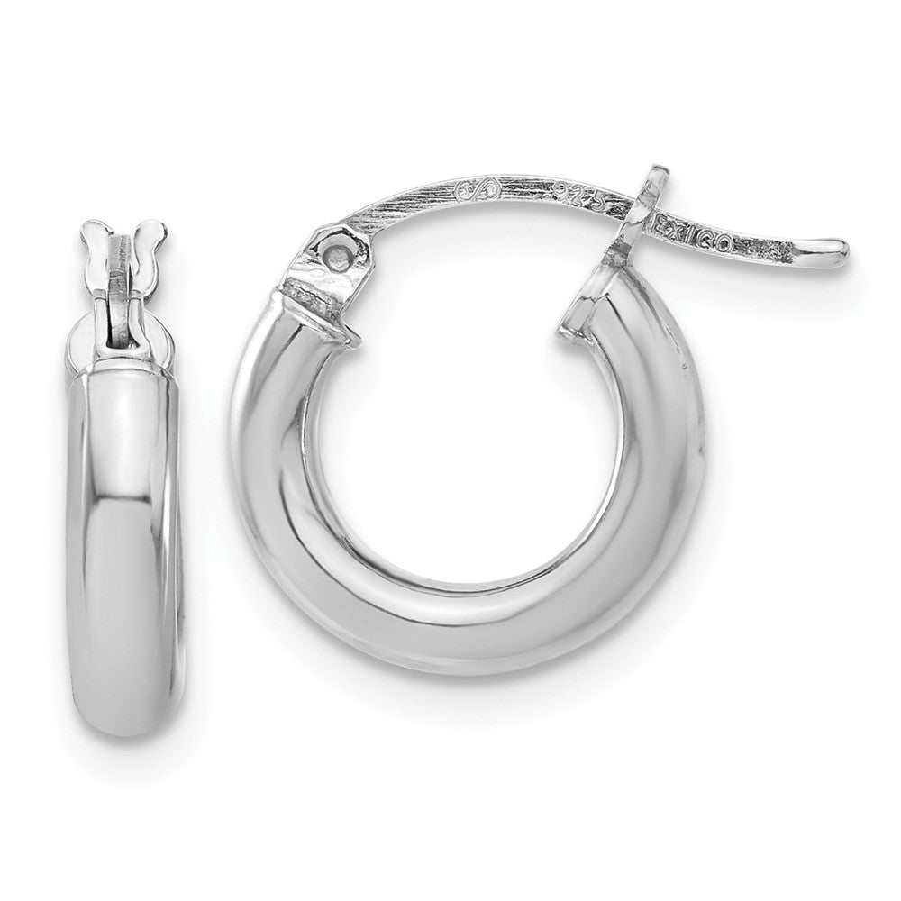 Sterling Silver Polished Budded Cross Dangle Earrings