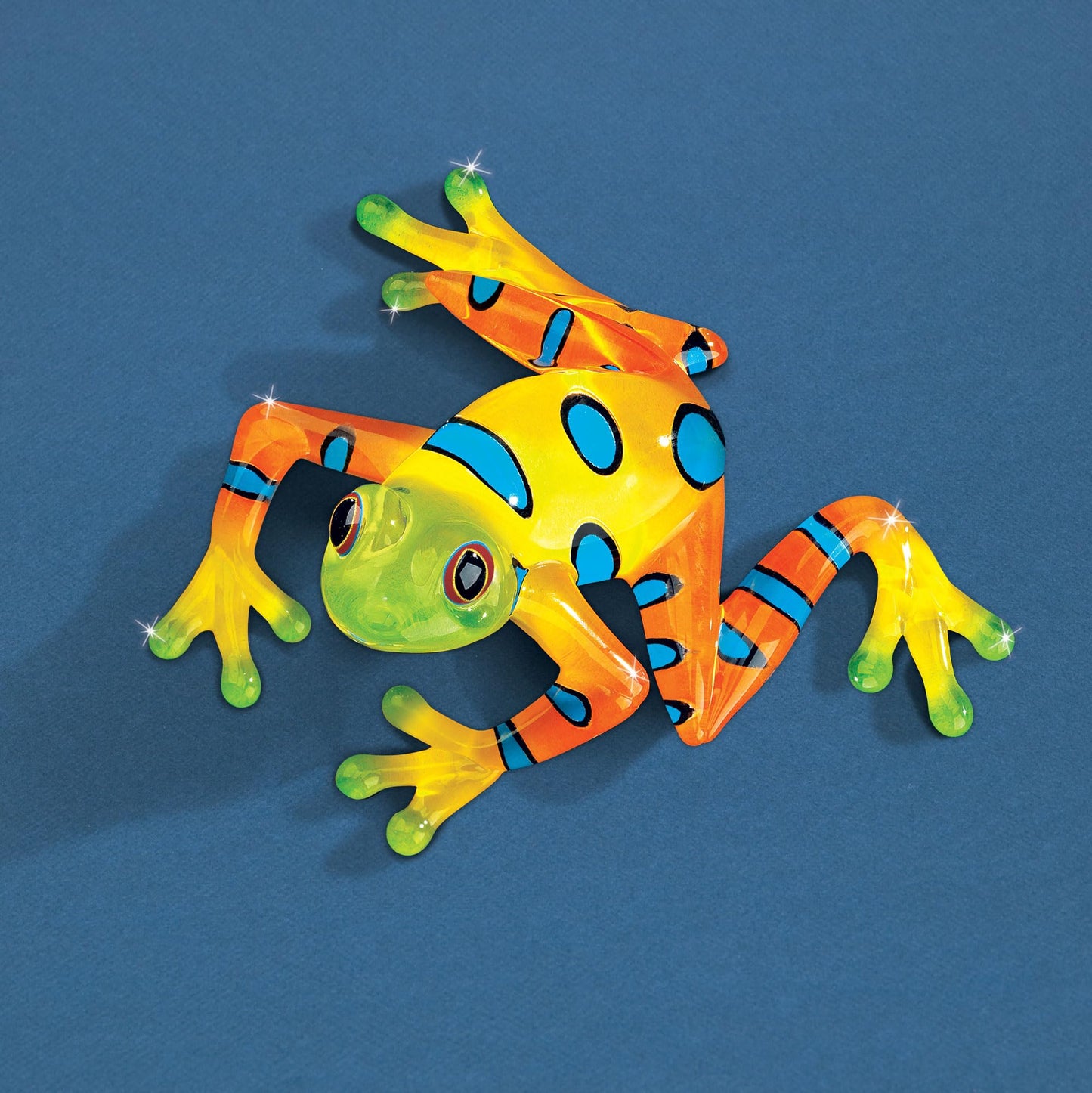 Rain Forest Frog Glass Figurine