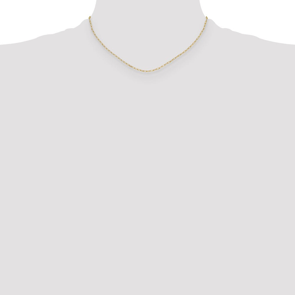 14k 2.2mm Semi-Solid Beveled D/C Paperclip Chain
