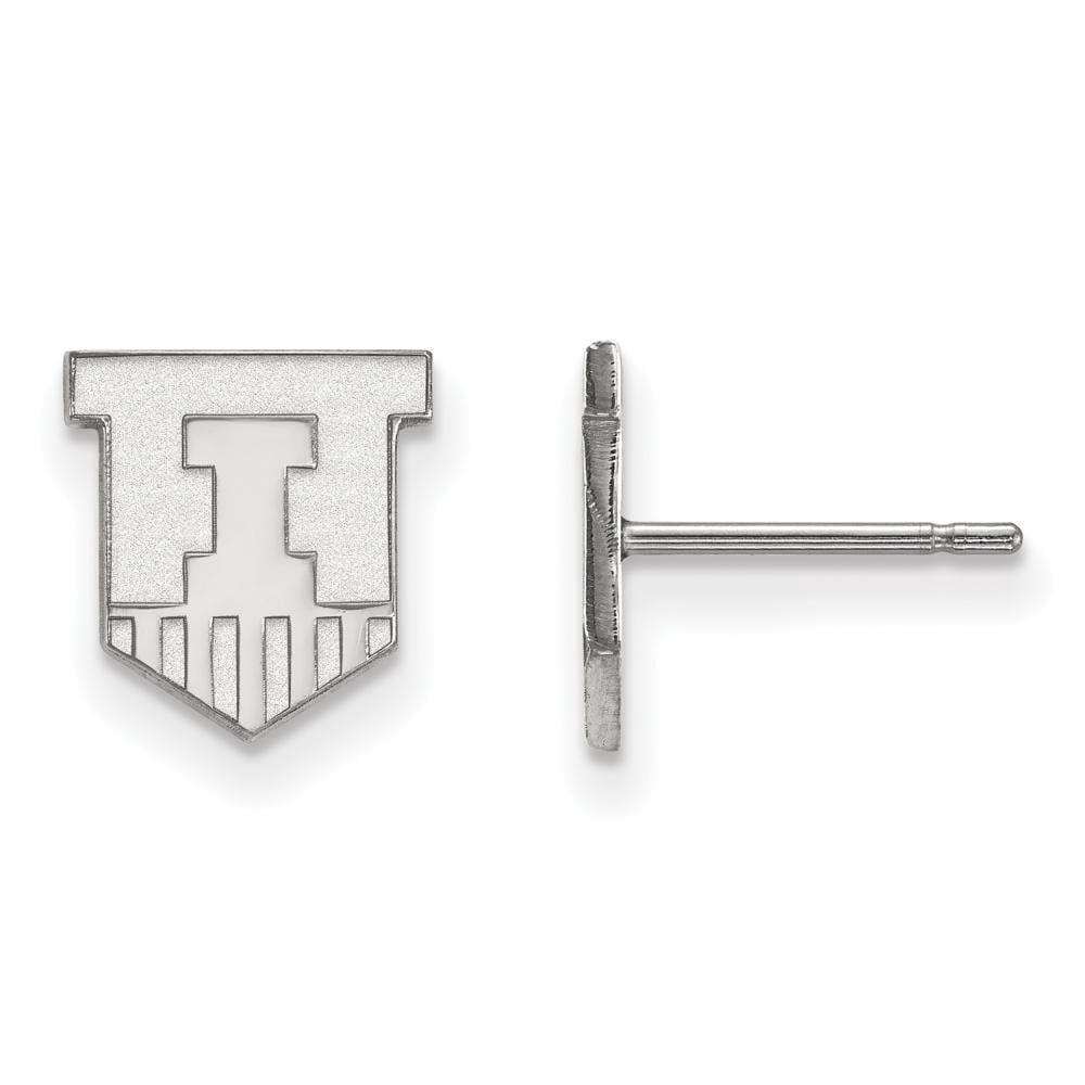 Sterling Silver University of Illinois XS (Tiny) Post Earrings