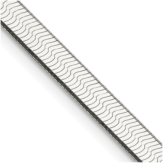 Sterling Silver 4.5mm Magic Herringbone Chain 24 Inches