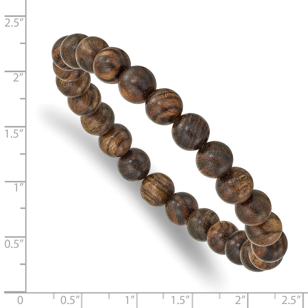Stretch Bead Tigerwood Bracelet