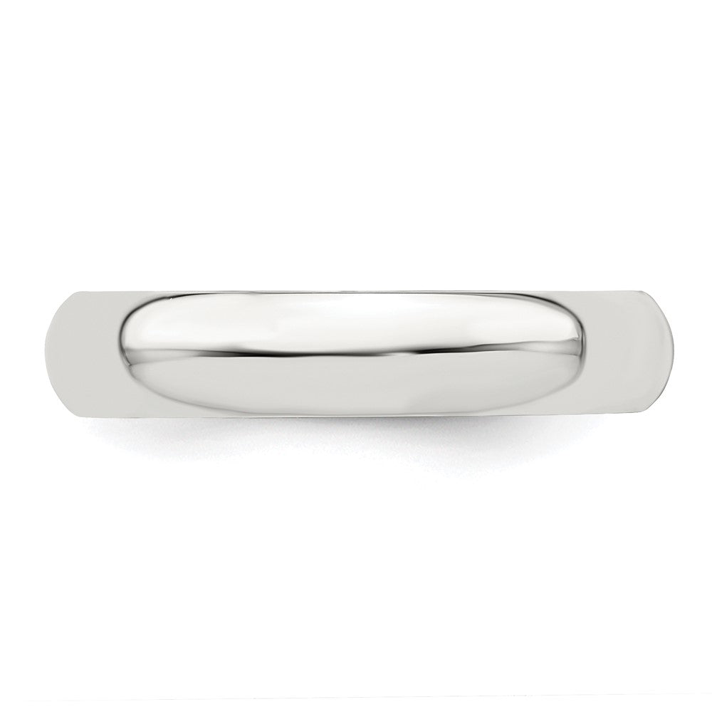 Sterling Silver 4mm Half Round Size 9 Band