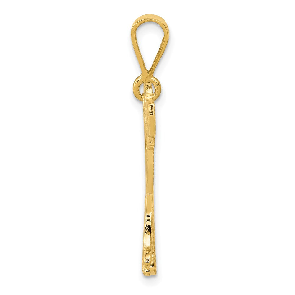 14k Mastiff Pendant Yellow Gold