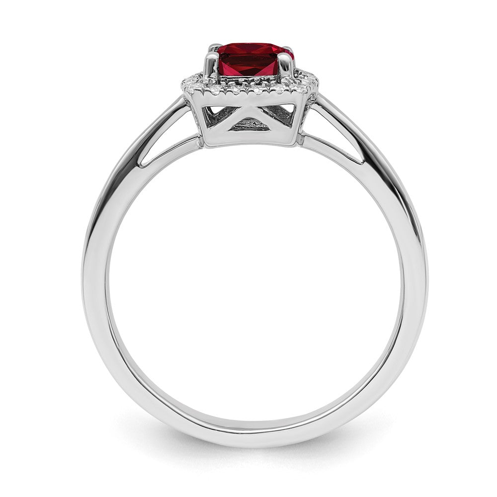 SS ANT Created Ruby and Diamond Ring