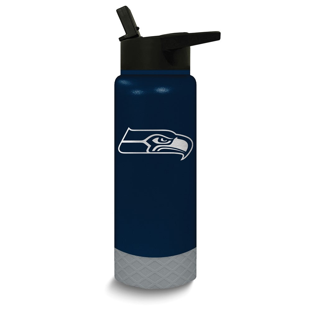 NFL Seattle SeaHawks Stainless Steel Silicone Grip 24 oz. Water Bottle