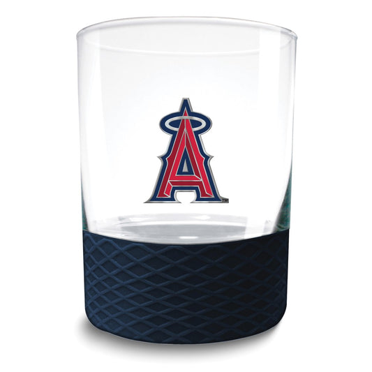 MLB Los Angeles Angels Commissioner 14 oz. Rocks Glass with Silicone Base