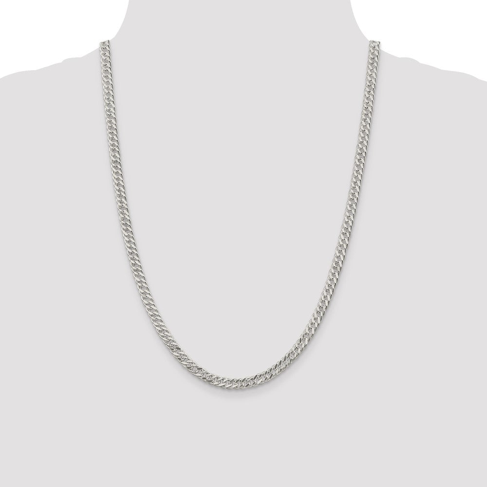 Sterling Silver 5.5mm Rambo Chain 24 Inches