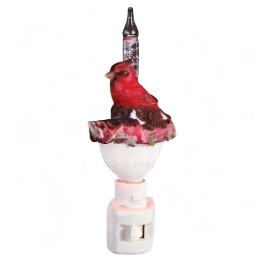 Roman 46673 - 6" Cardinal Bubble Light Night Light