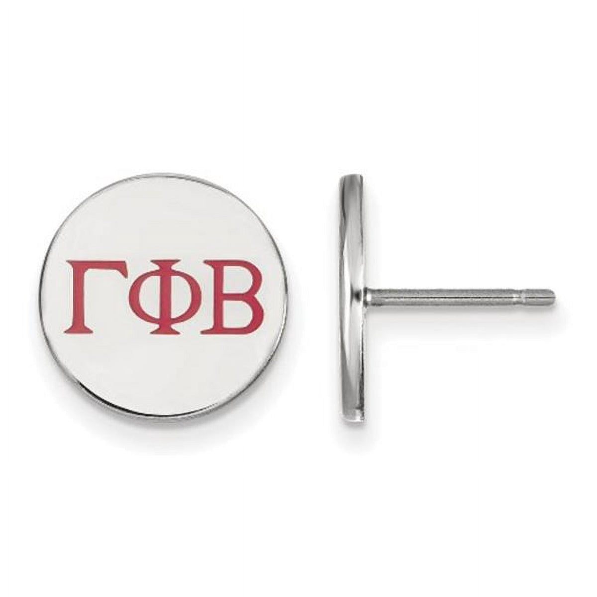 Sterling Silver Official Licensed Greek Sororities Gamma Phi Beta (???) Enameled Post Earrings