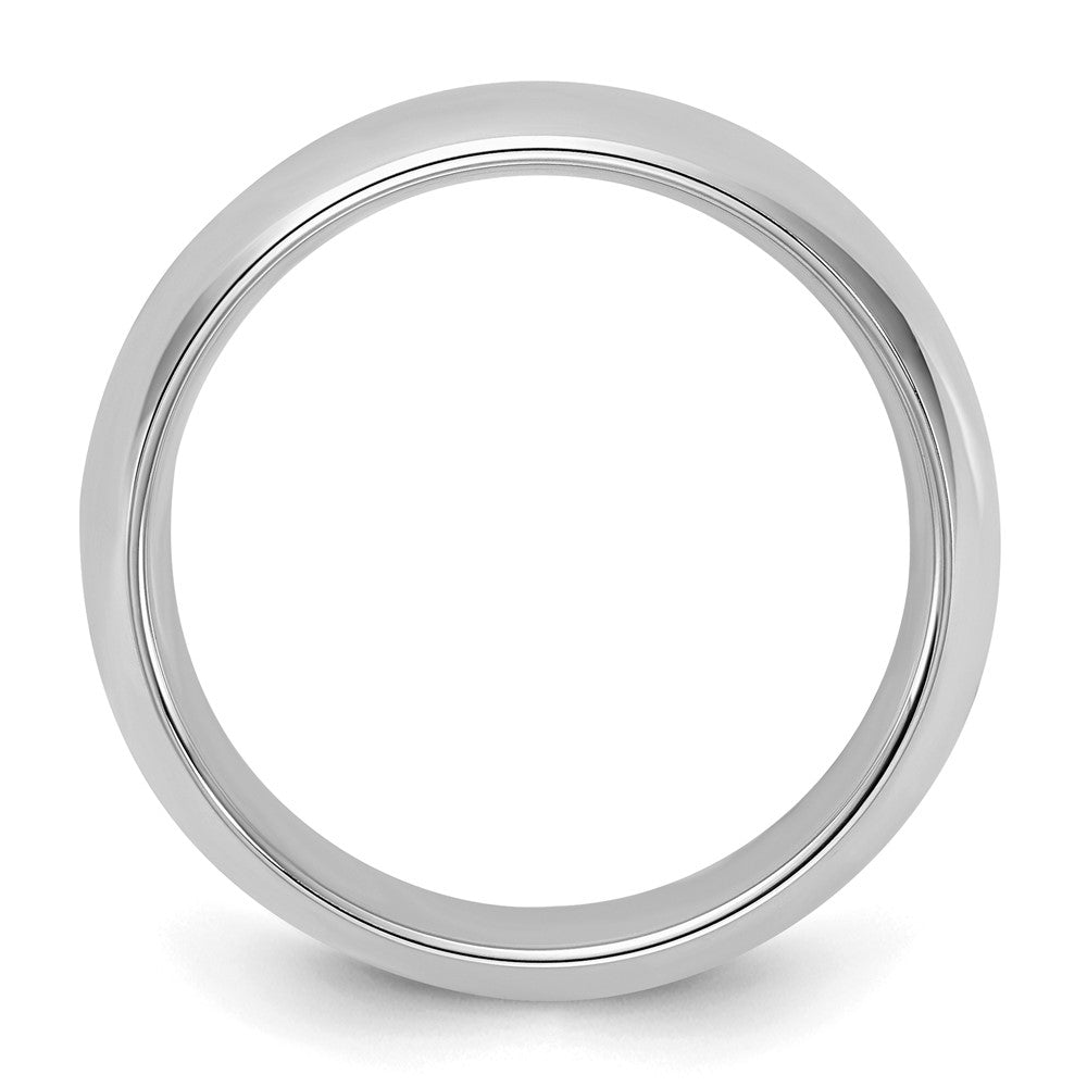 Sterling Silver Rhodium-plated 6mm Comfort Fit Size 12.5 Band